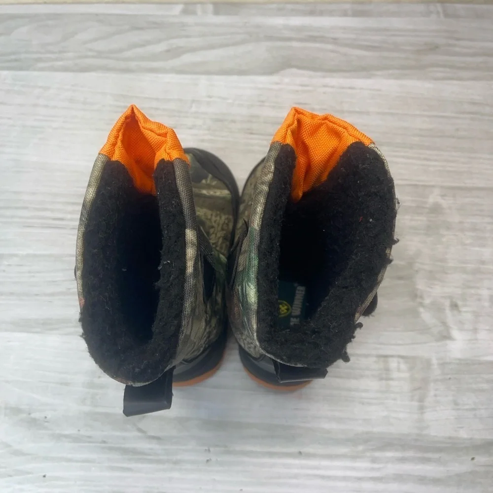 Game Winner Camo Toddler Hunting Rain Winter Boots size 7
